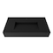 Castello Usa Pyramid 36 in Solid Surface Wall-Mounted Bathroom Sink in Black CB-GM-2053-36-B - alternate 1